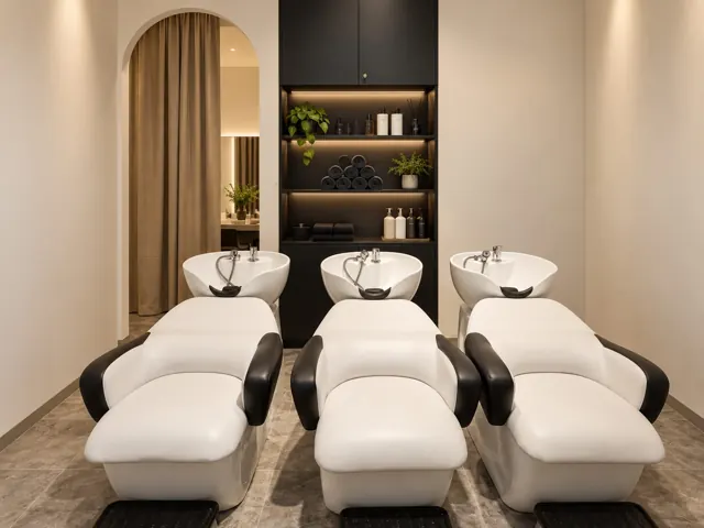 洗头区 / Hair-wash area